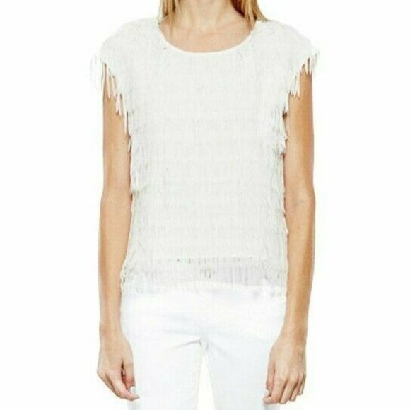 Zero Degrees Celsius Fringe Tier Scoop Neck Top - Picture 2 of 5